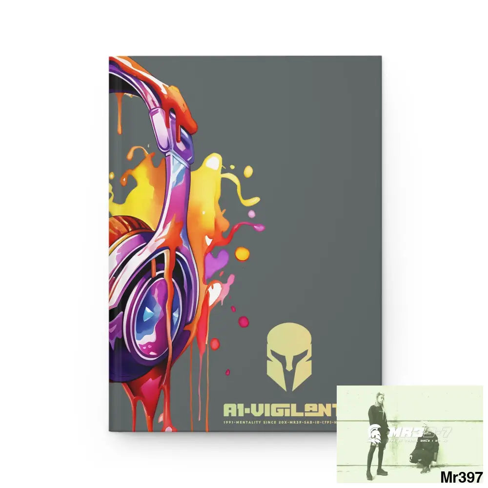 A1• Vigilante Sparta Melting Headset Hardcover Journal Matte Journal Paper products