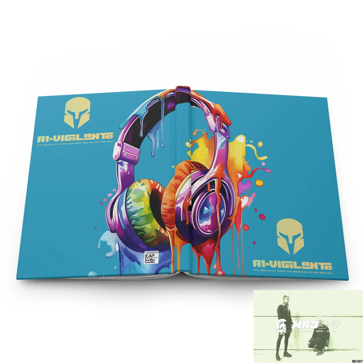 A1• Vigilante Sparta Melting Headset Hardcover Journal Matte Journal Paper products