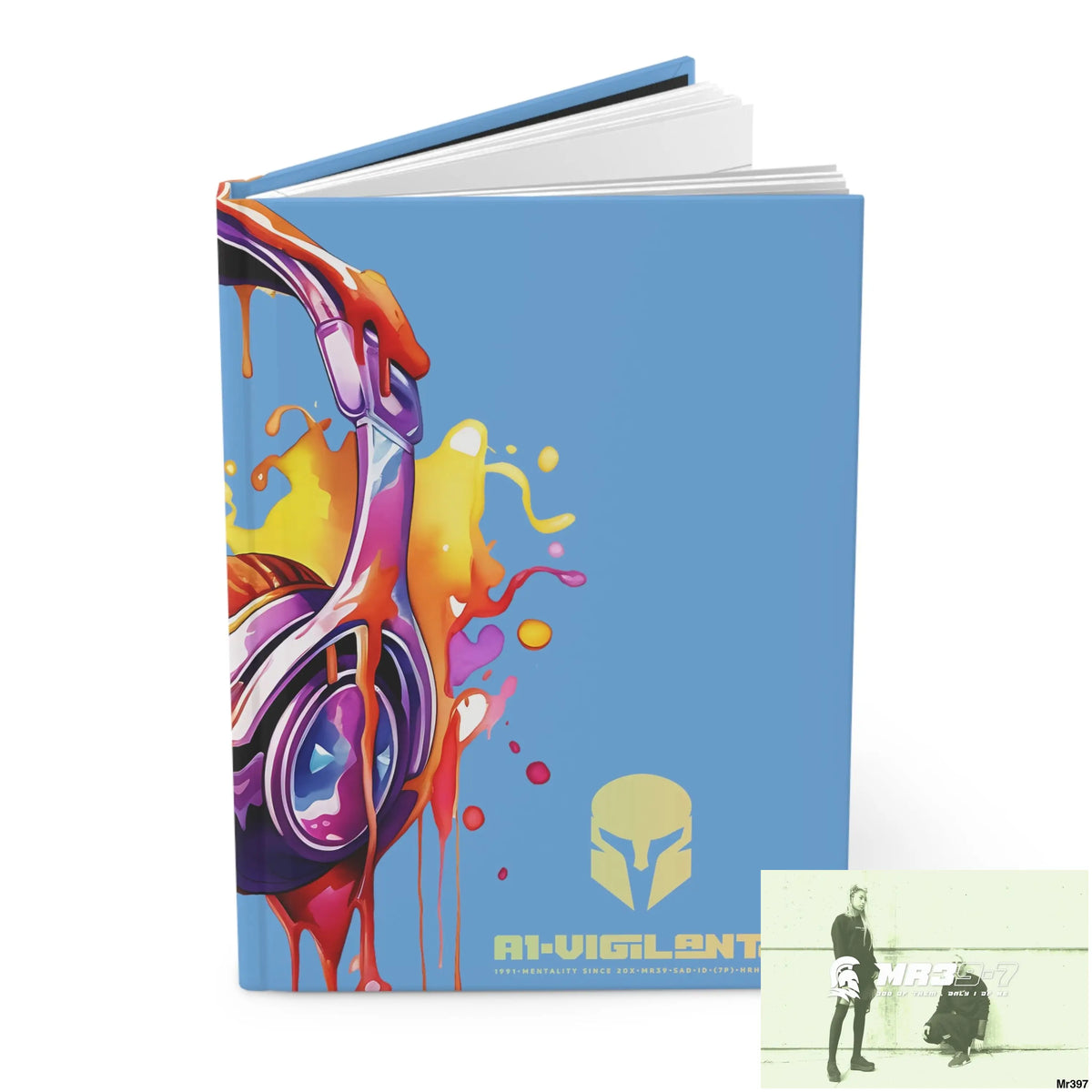 A1• Vigilante Sparta Melting Headset Hardcover Journal Matte Journal Paper products