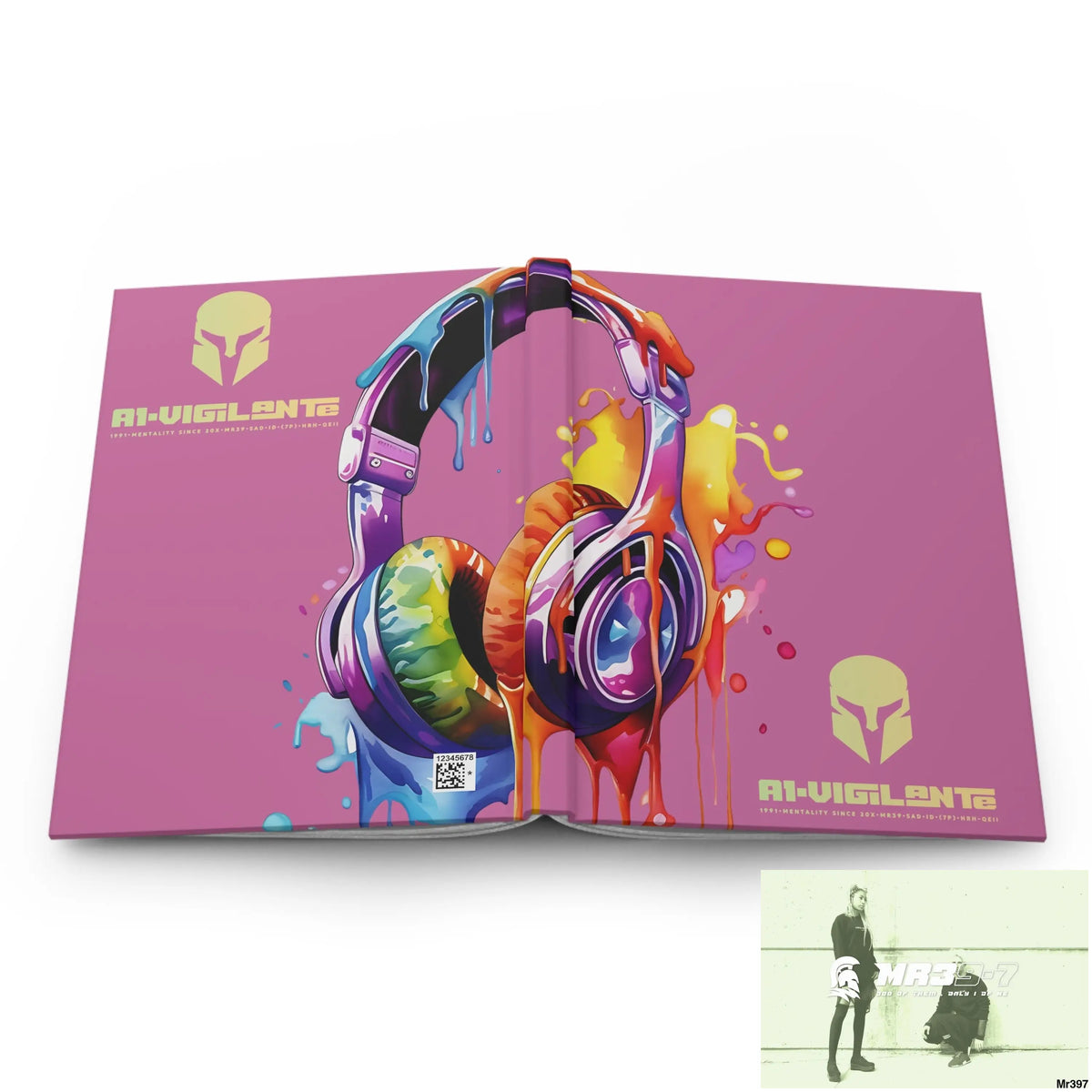 A1• Vigilante Sparta Melting Headset Hardcover Journal Matte Journal Paper products