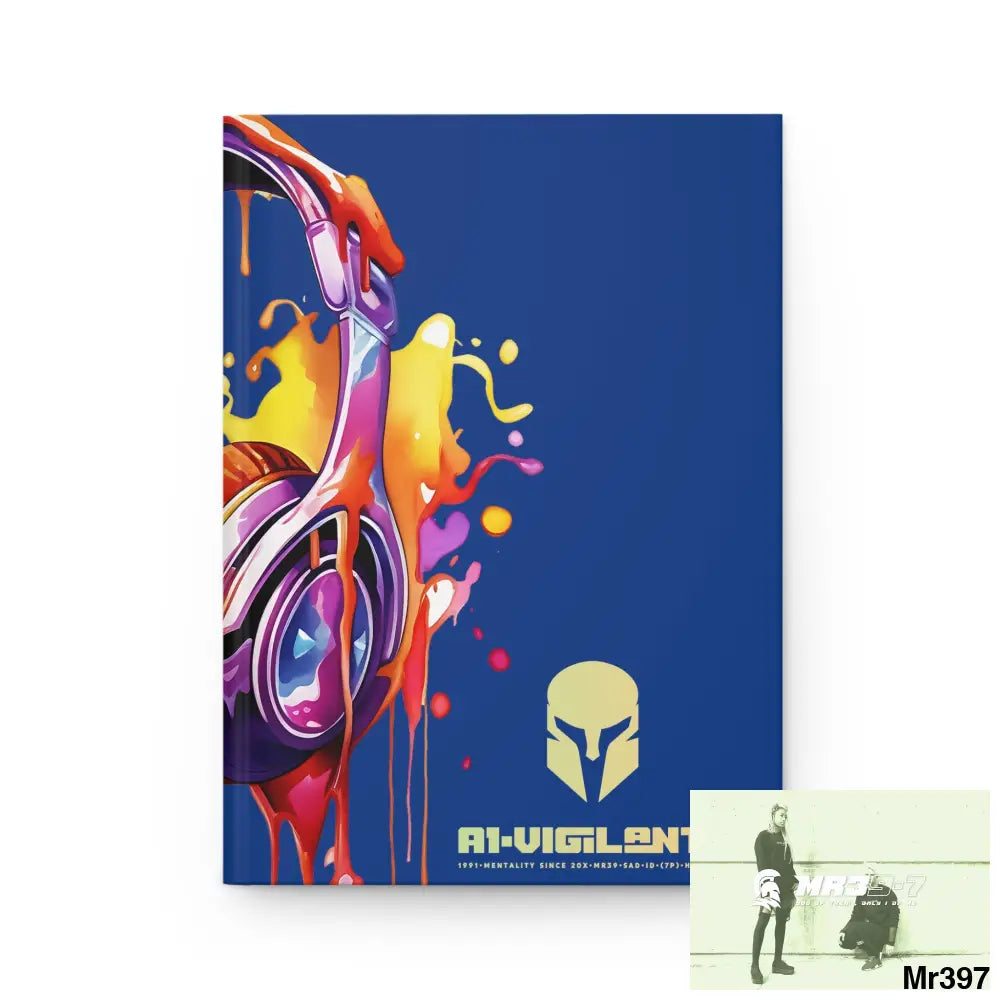 A1• Vigilante Sparta Melting Headset Hardcover Journal Matte Journal Paper products
