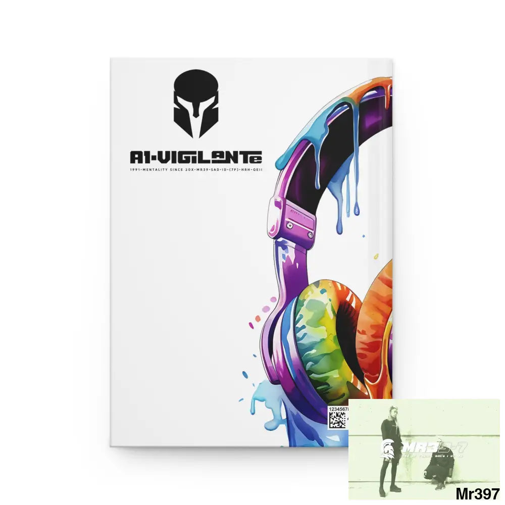 A1• Vigilante Sparta Melting Headset Hardcover Journal Matte Journal Paper products