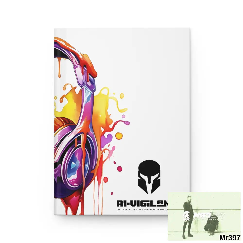 A1• Vigilante Sparta Melting Headset Hardcover Journal Matte Journal Paper products