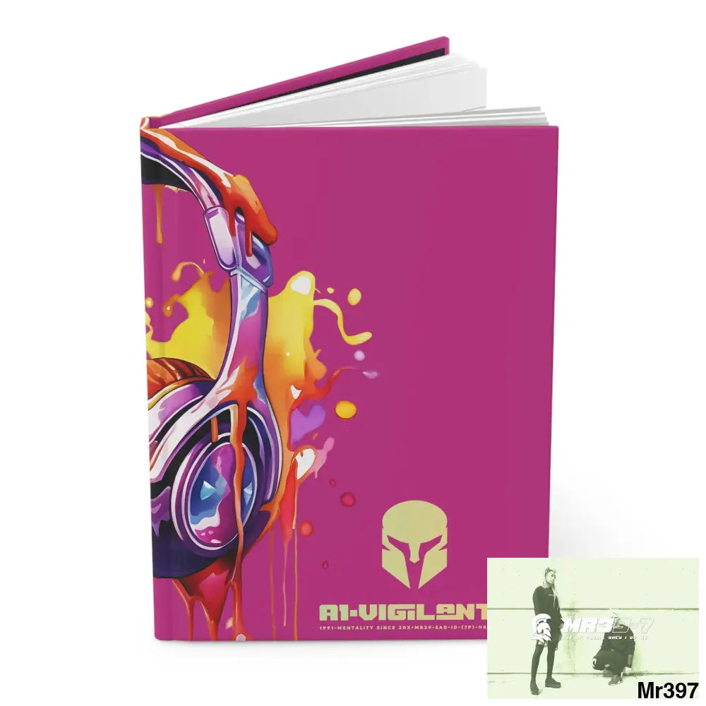 A1• Vigilante Sparta Melting Headset Hardcover Journal Matte Journal Paper products