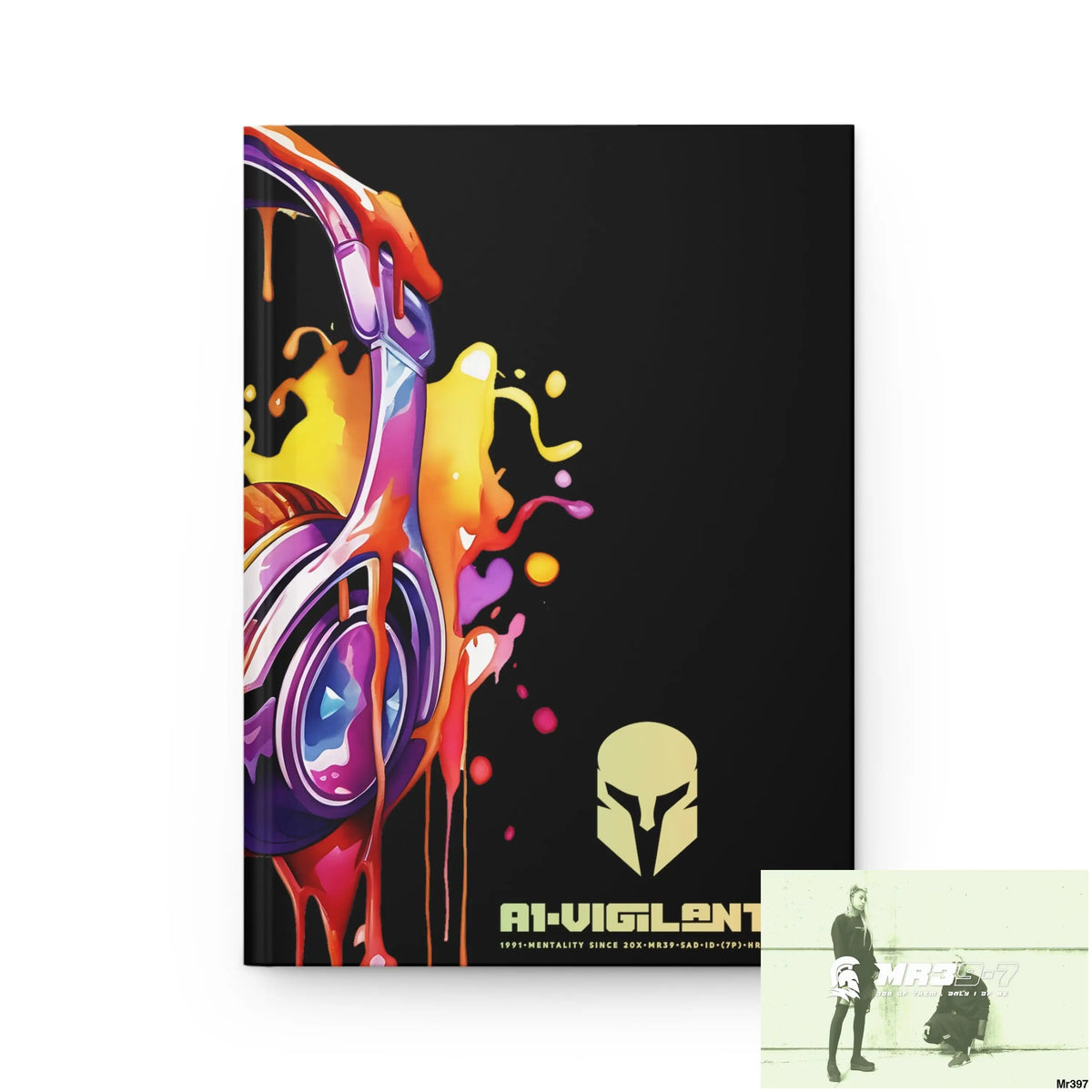 A1• Vigilante Sparta Melting Headset Hardcover Journal Matte Journal Paper products