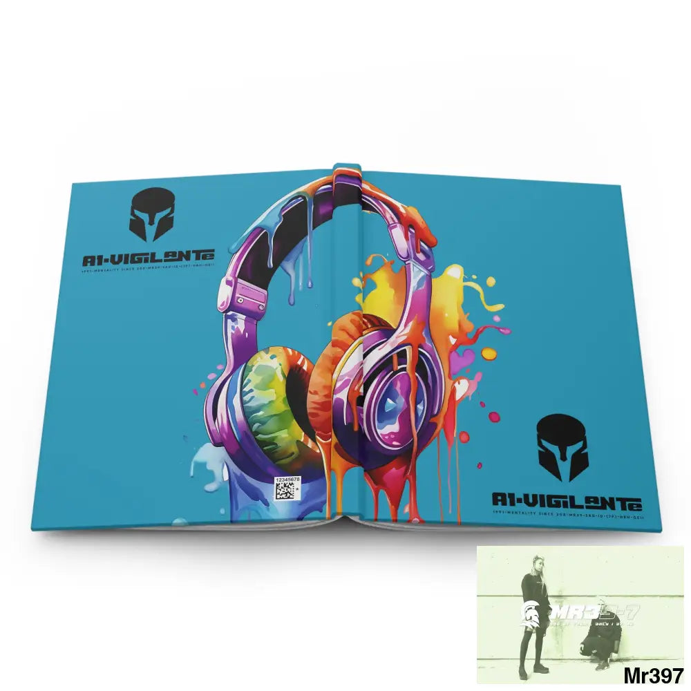 A1-Vigilante • Sparta Melting Headset Hardcover Journal Matte Journal Paper products