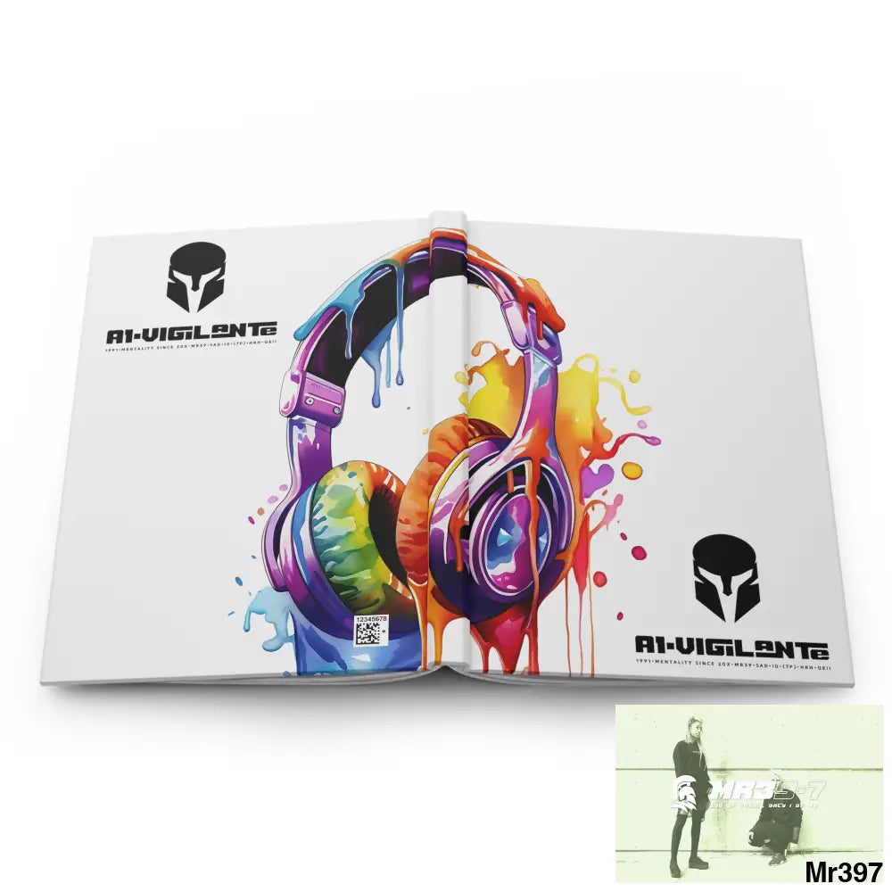 A1• Vigilante Sparta Melting Headset Hardcover Journal Matte Journal Paper products