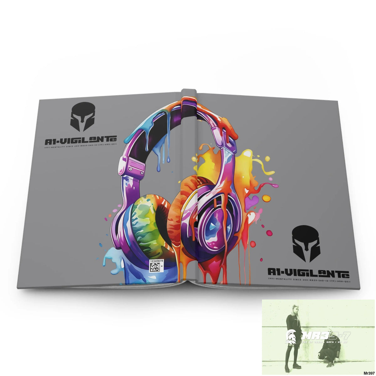 A1• Vigilante • Sparta Melting Headset Hardcover Journal Matte Journal Paper products