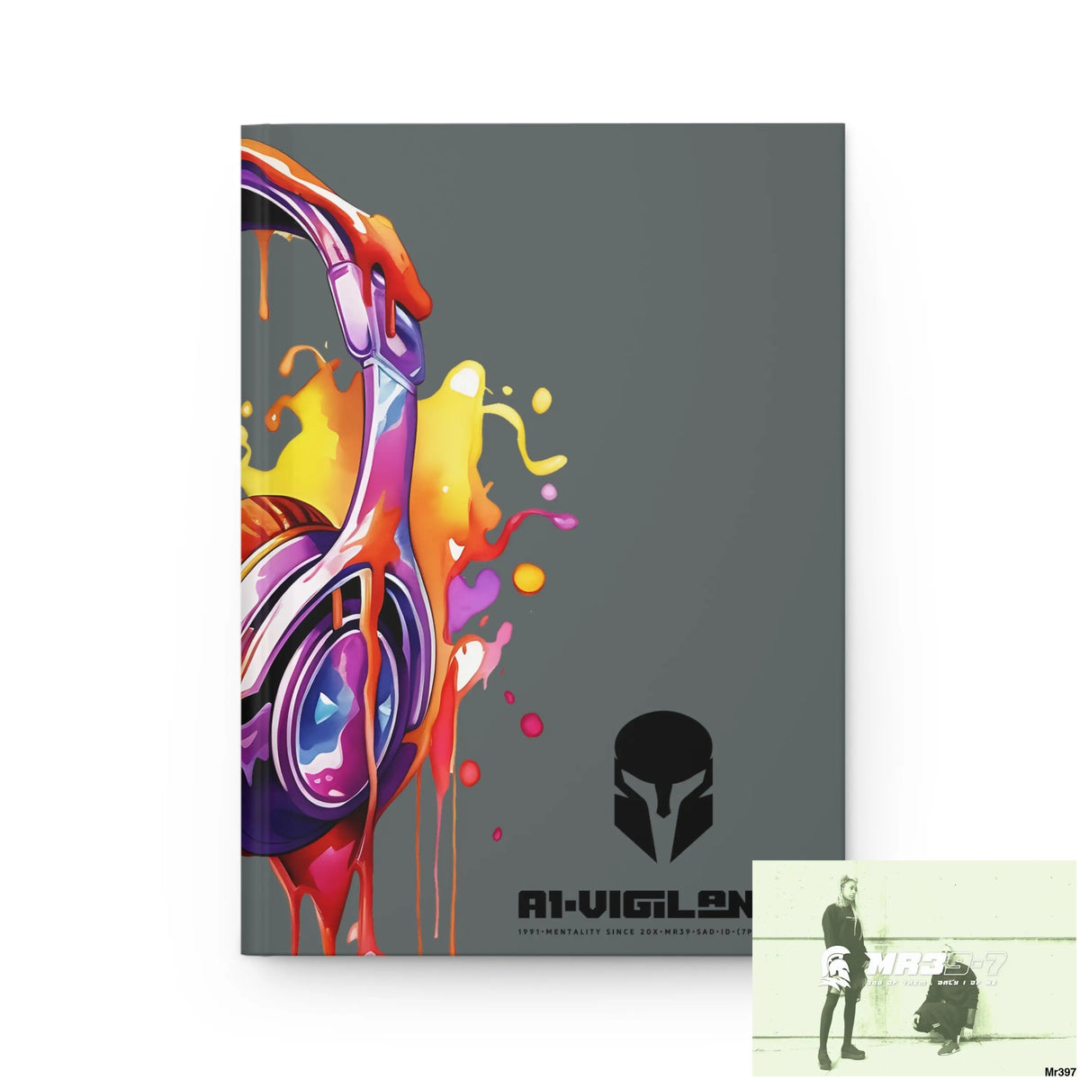 A1• Vigilante Sparta Melting Headset Hardcover Journal Matte Journal Paper products