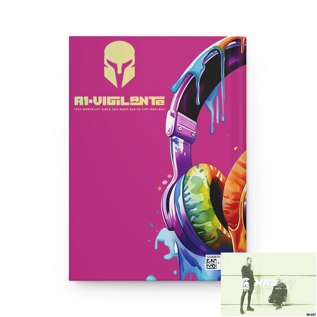 A1• Vigilante Sparta Melting Headset Hardcover Journal Matte Journal Paper products