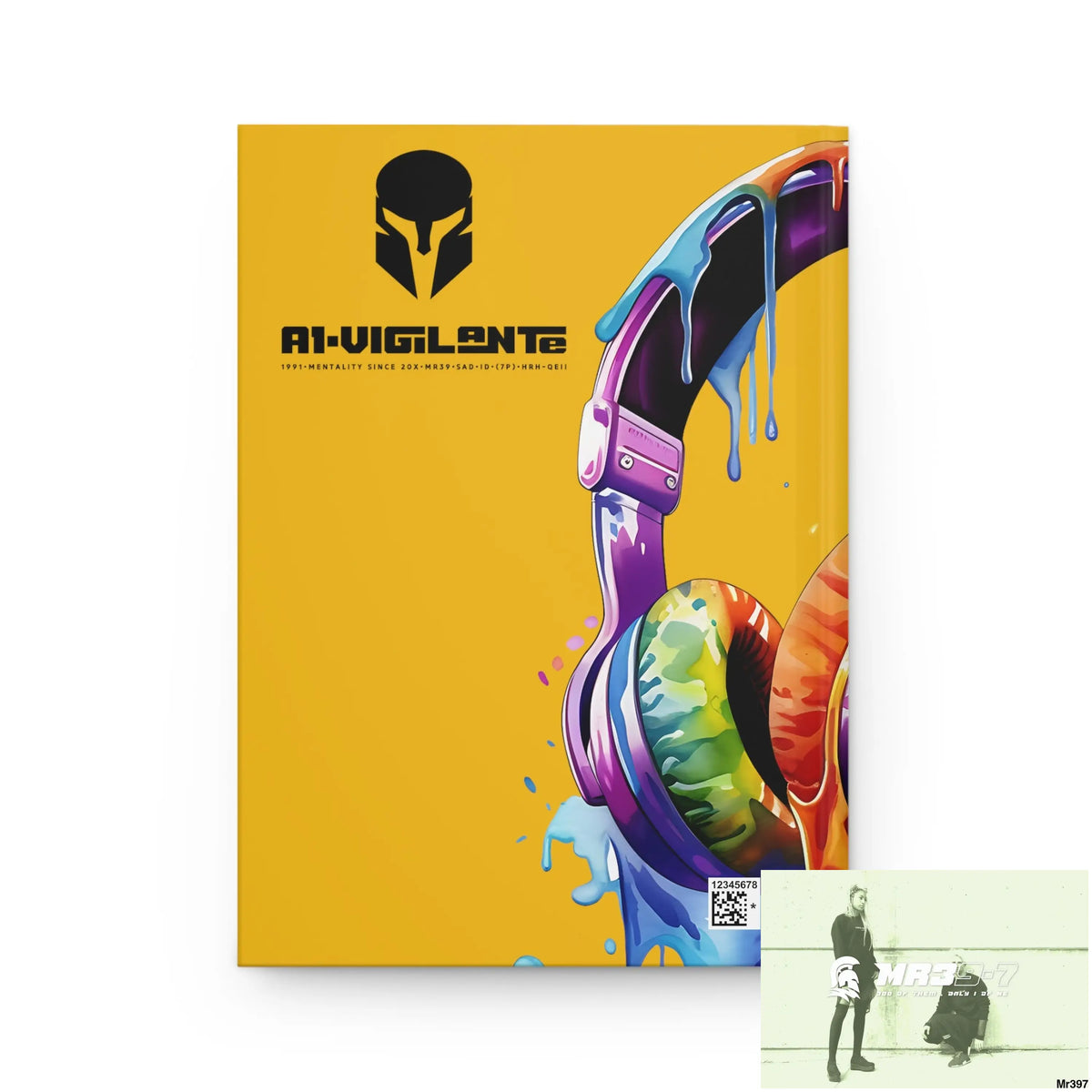 A1-Vigilante • Sparta Melting Headset Hardcover Journal Matte Journal Paper products