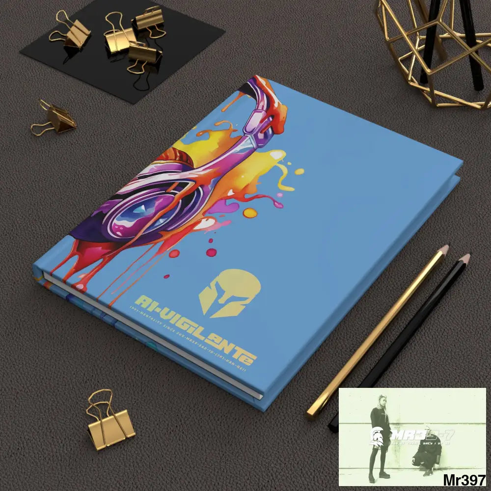 A1• Vigilante Sparta Melting Headset Hardcover Journal Matte Journal Paper products