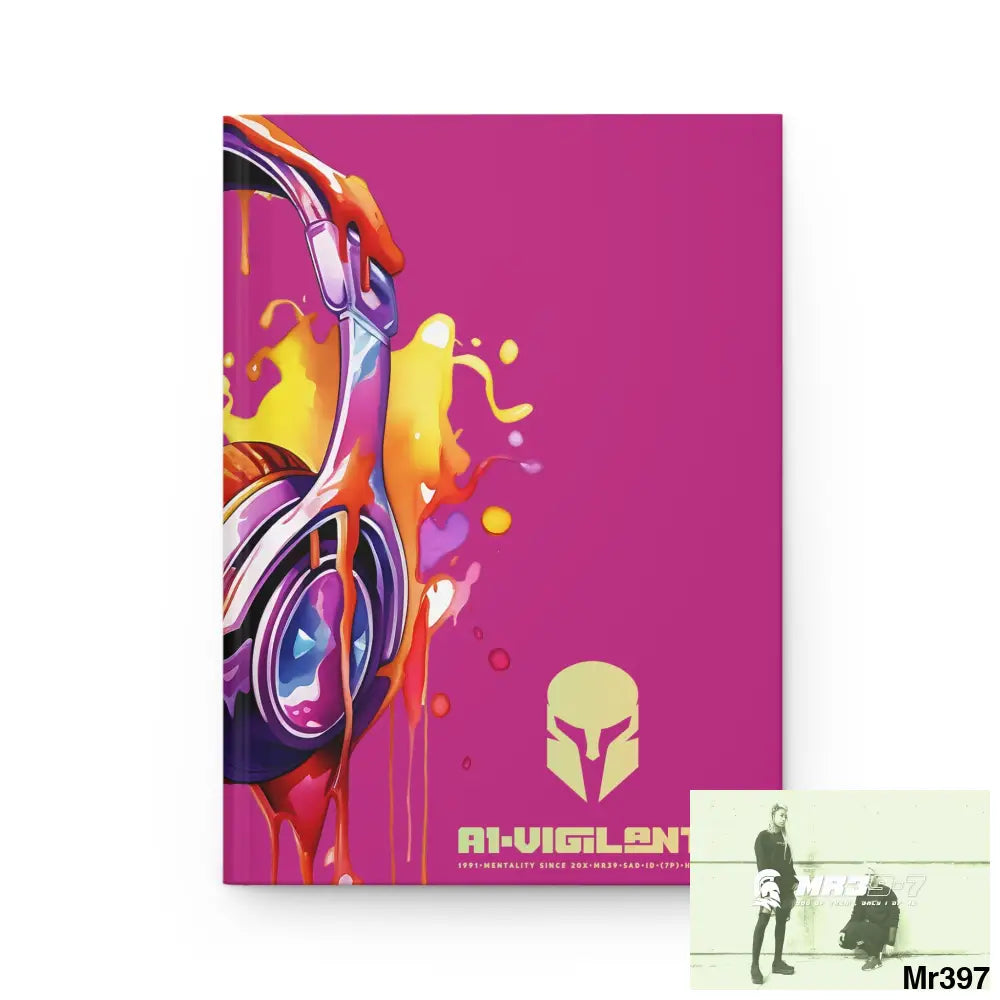 A1• Vigilante Sparta Melting Headset Hardcover Journal Matte Journal Paper products