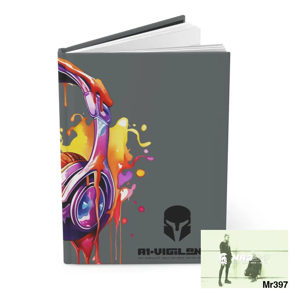 A1• Vigilante Sparta Melting Headset Hardcover Journal Matte Journal Paper products