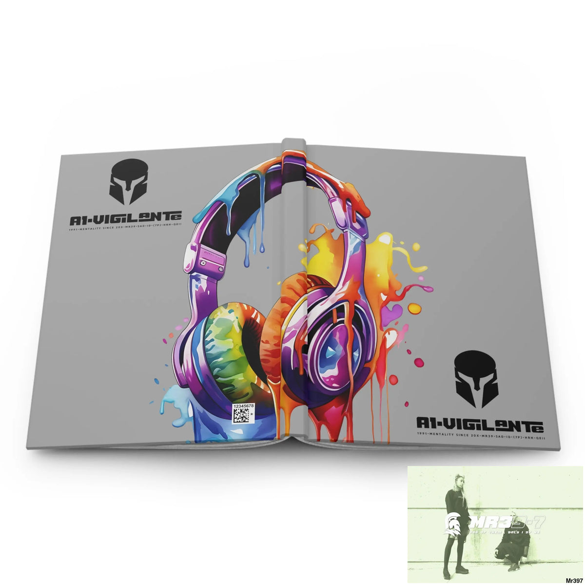 A1• Vigilante Sparta Melting Headset Hardcover Journal Matte Journal Paper products