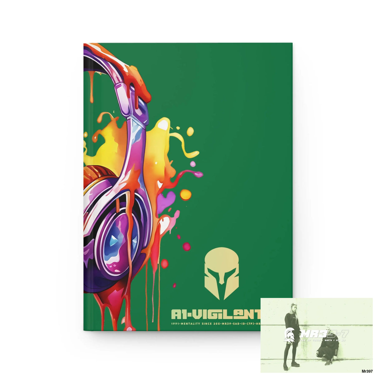 A1• Vigilante Sparta Melting Headset Hardcover Journal Matte Journal Paper products