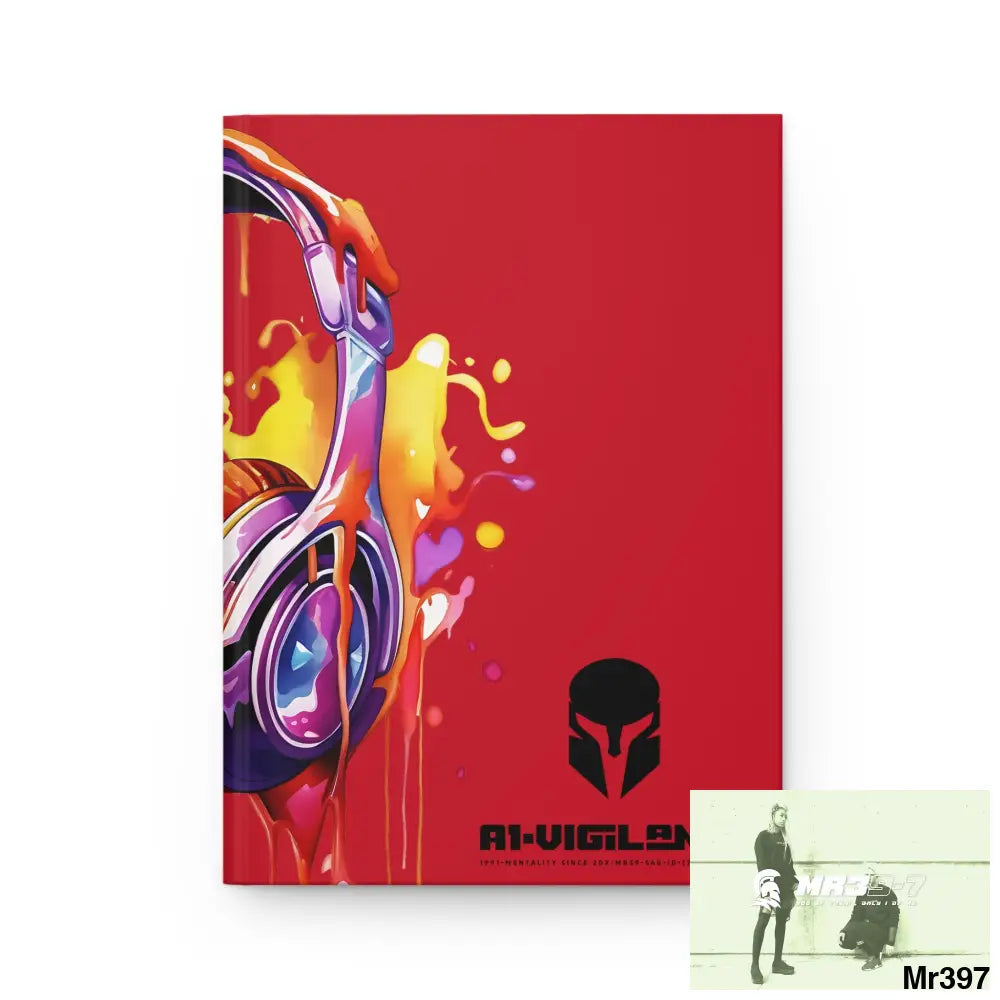 A1• Vigilante Sparta Melting Headset Hardcover Journal Matte Journal Paper products