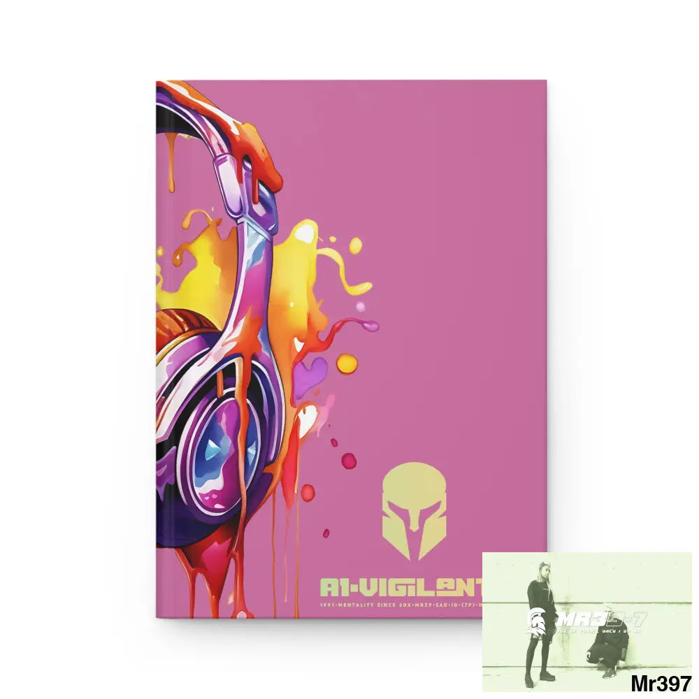 A1• Vigilante Sparta Melting Headset Hardcover Journal Matte Journal Paper products