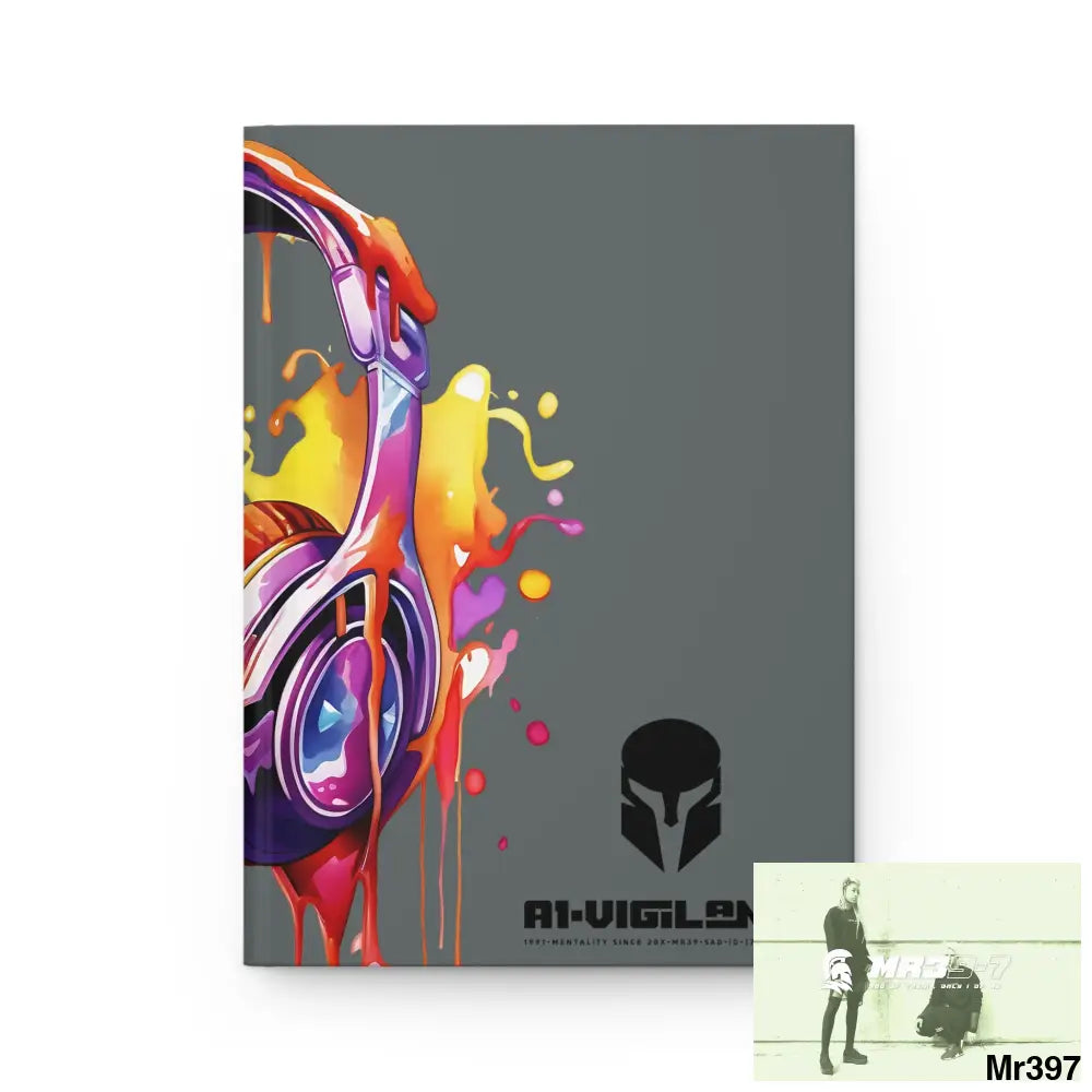 A1• Vigilante Sparta Melting Headset Hardcover Journal Matte Journal Paper products