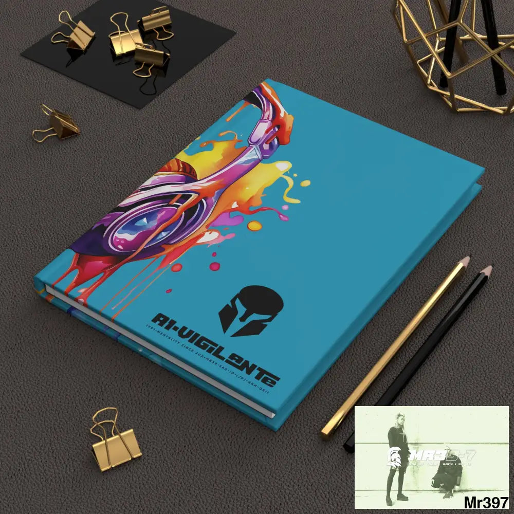 A1-Vigilante • Sparta Melting Headset Hardcover Journal Matte Journal Paper products