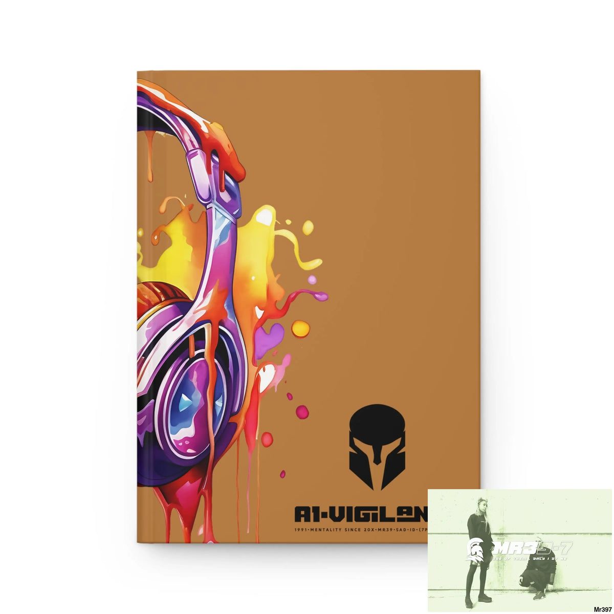 A1• Vigilante Sparta Melting Headset Hardcover Journal Matte Journal Paper products