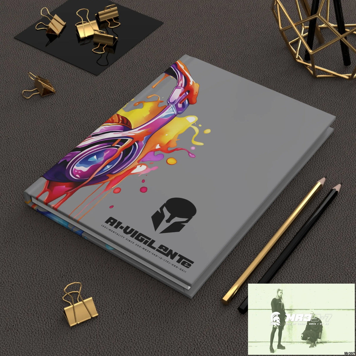 A1• Vigilante • Sparta Melting Headset Hardcover Journal Matte Journal Paper products