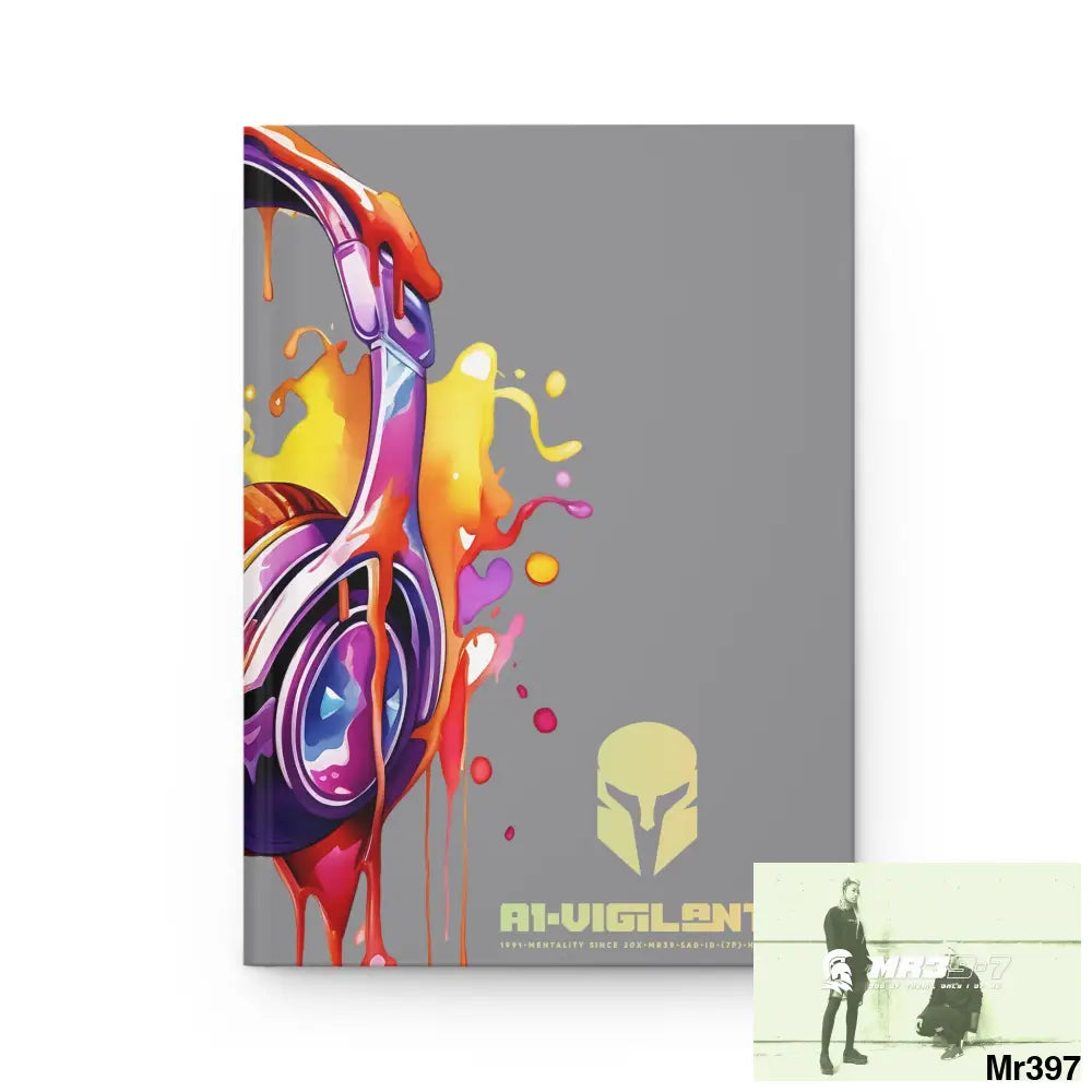 A1• Vigilante Sparta Melting Headset Hardcover Journal Matte Journal Paper products