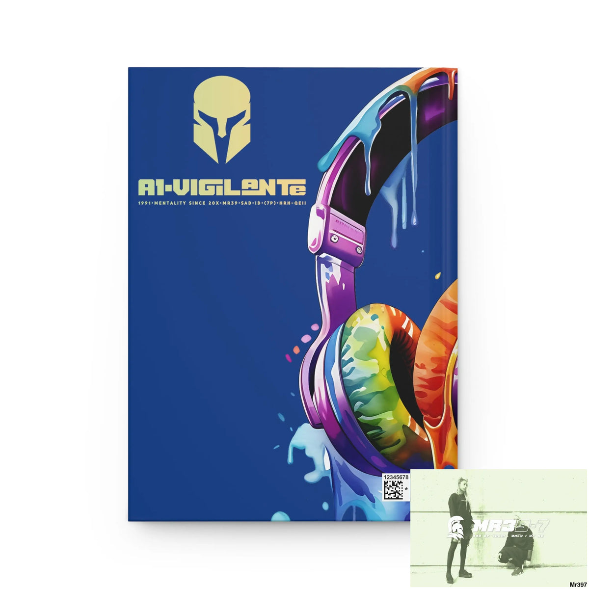 A1• Vigilante Sparta Melting Headset Hardcover Journal Matte Journal Paper products
