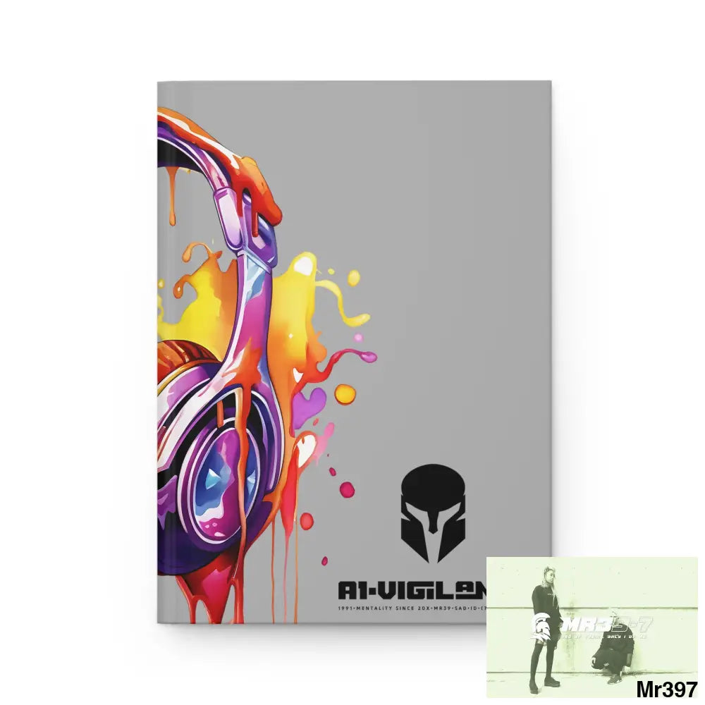 A1• Vigilante Sparta Melting Headset Hardcover Journal Matte Journal Paper products