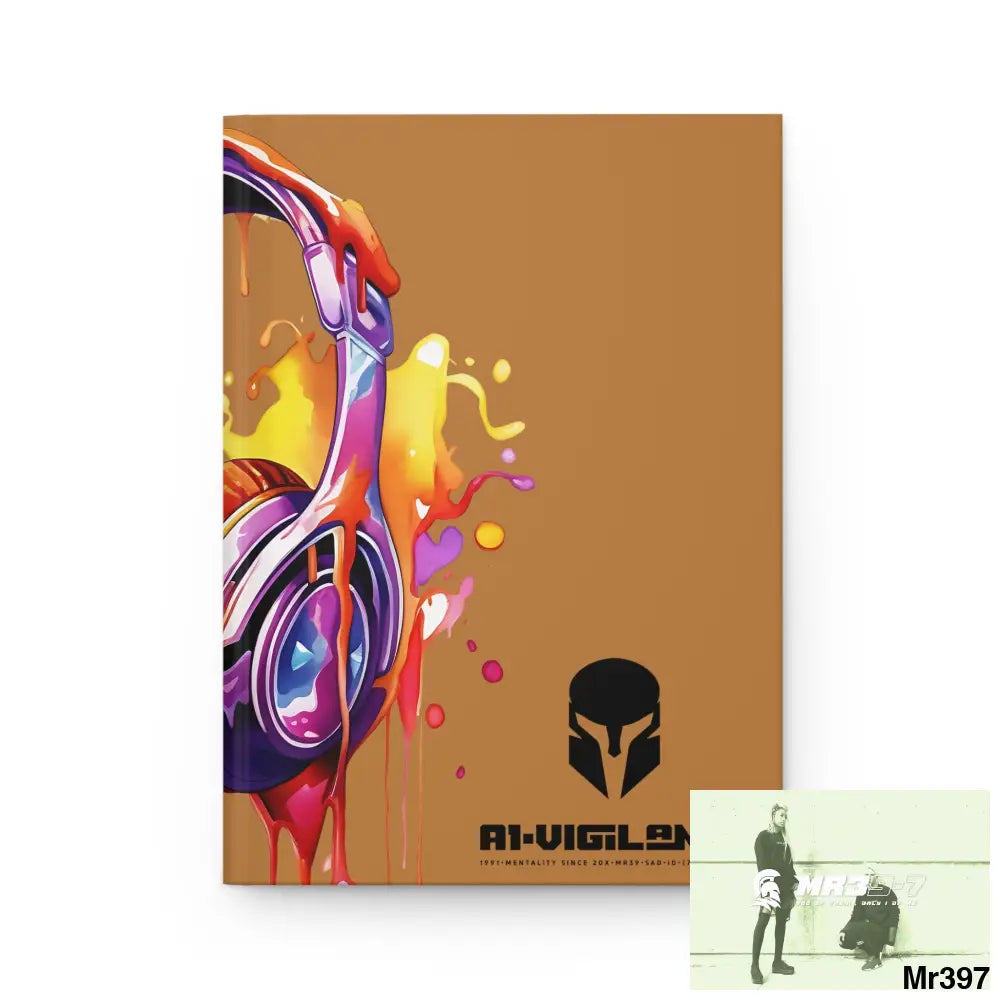 A1• Vigilante Sparta Melting Headset Hardcover Journal Matte Journal Paper products