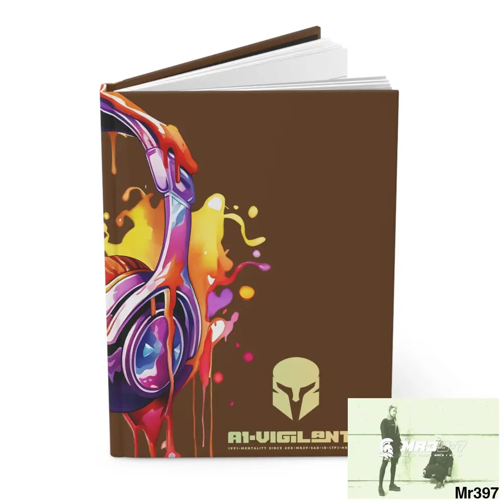 A1• Vigilante Sparta Melting Headset Hardcover Journal Matte Journal Paper products