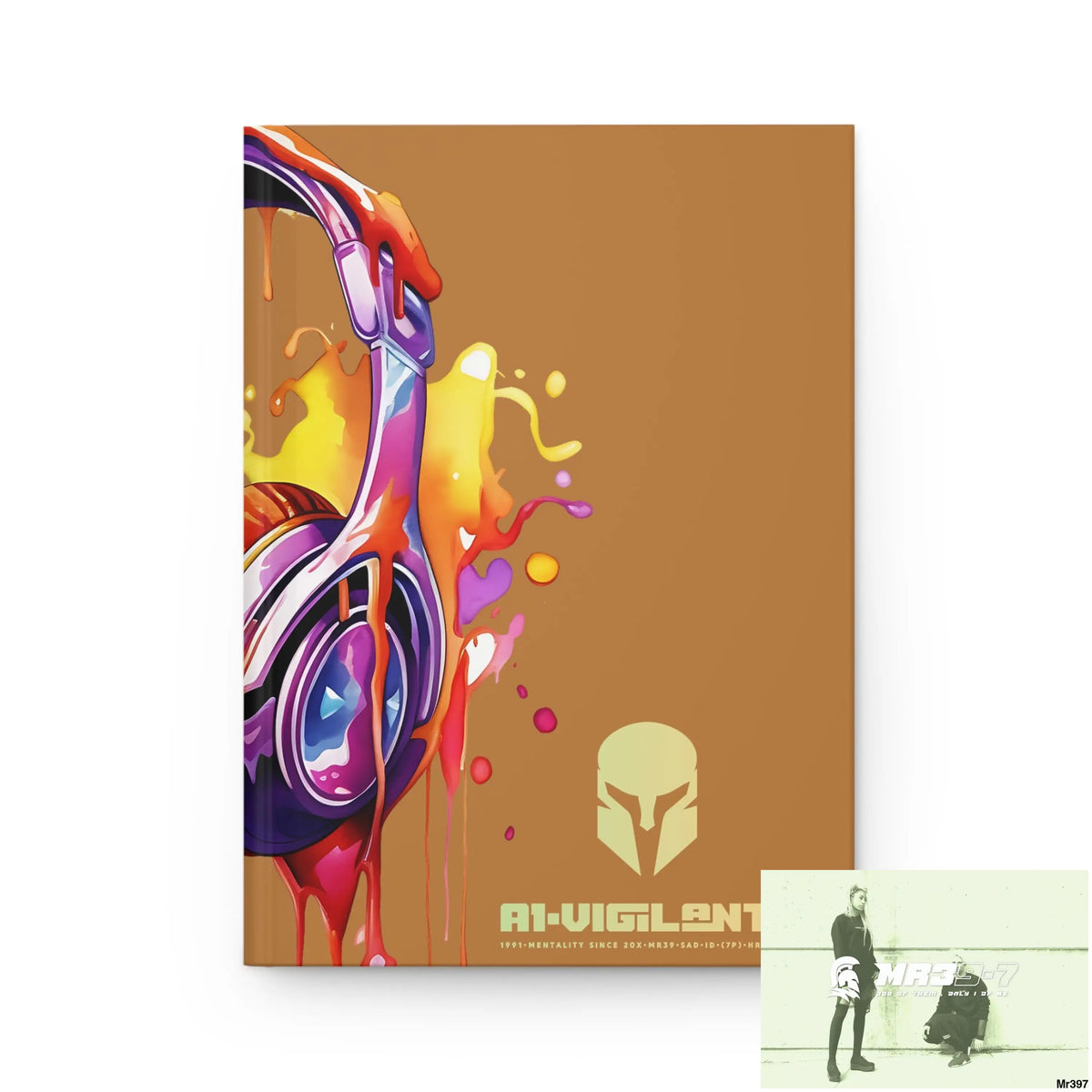 A1• Vigilante Sparta Melting Headset Hardcover Journal Matte Journal Paper products