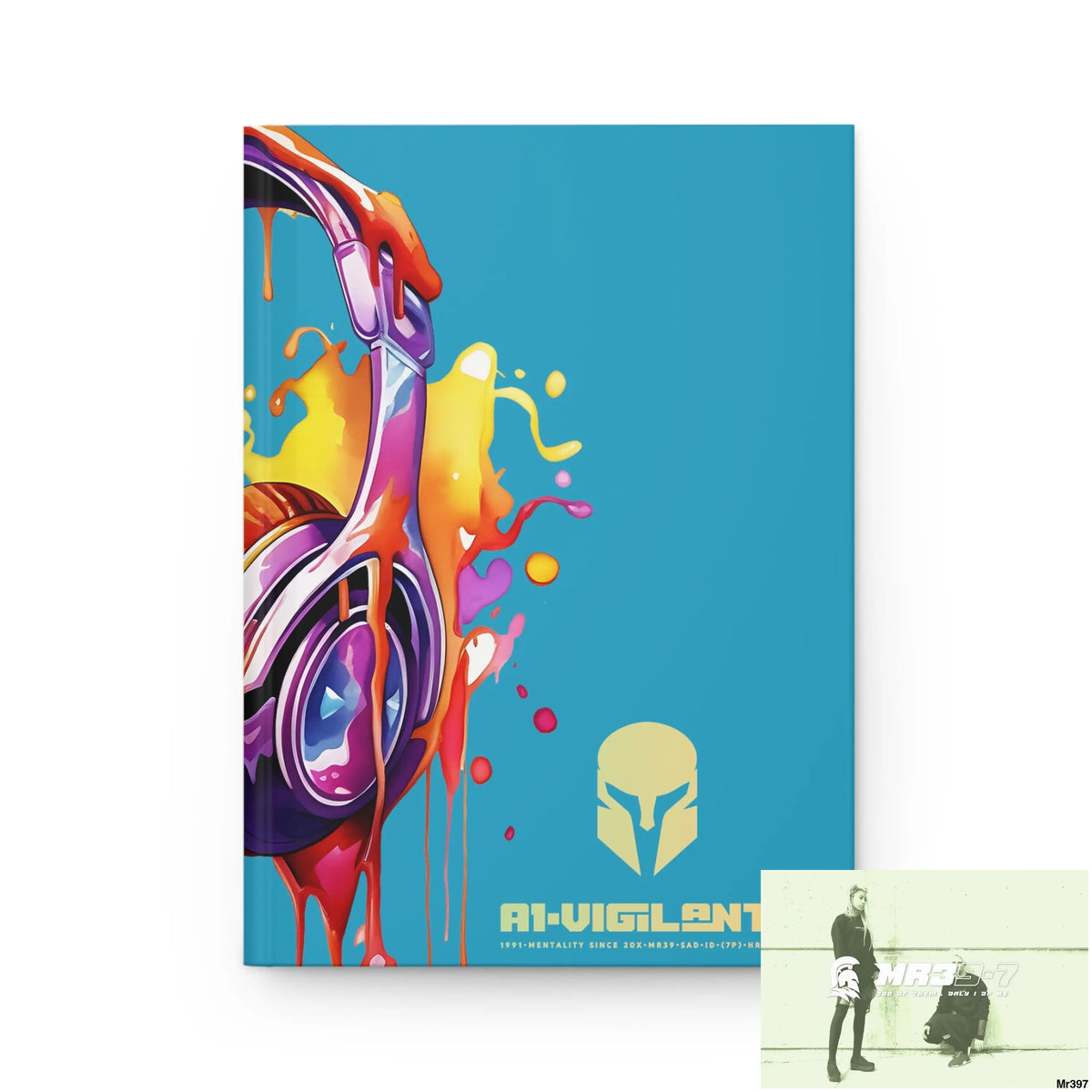 A1• Vigilante Sparta Melting Headset Hardcover Journal Matte Journal Paper products