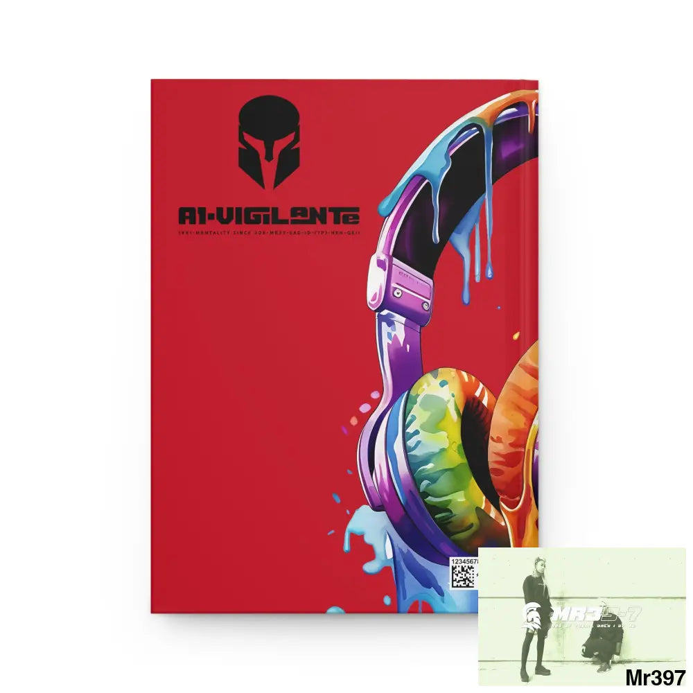 A1• Vigilante Sparta Melting Headset Hardcover Journal Matte Journal Paper products