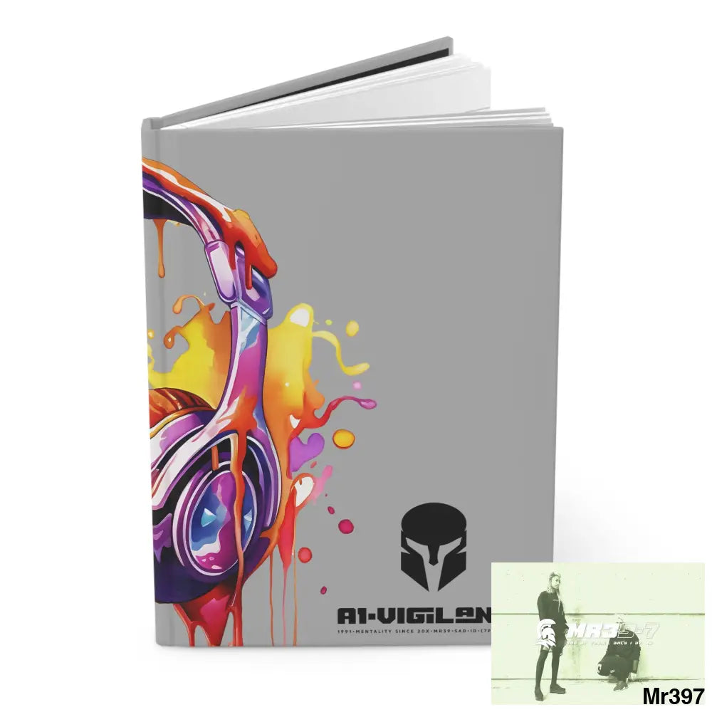 A1• Vigilante Sparta Melting Headset Hardcover Journal Matte Journal Paper products
