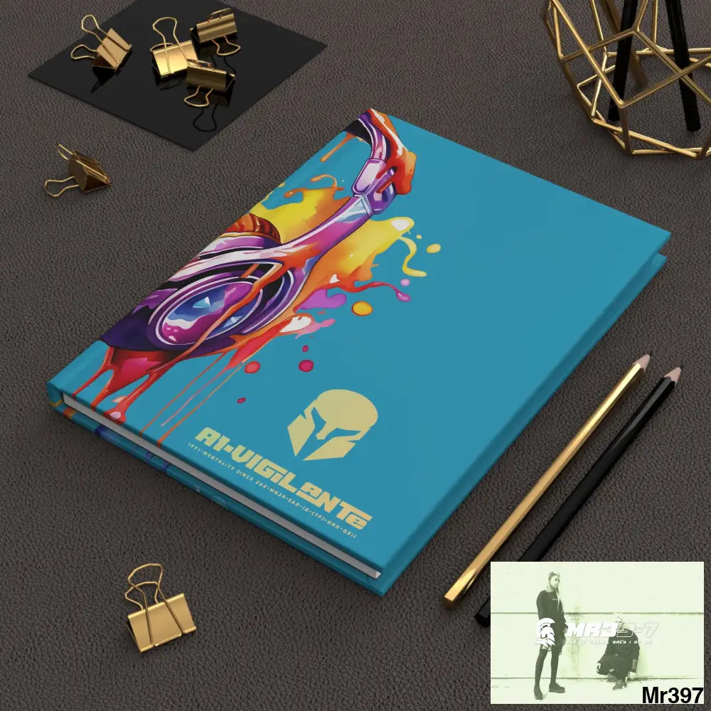 A1• Vigilante Sparta Melting Headset Hardcover Journal Matte Journal Paper products