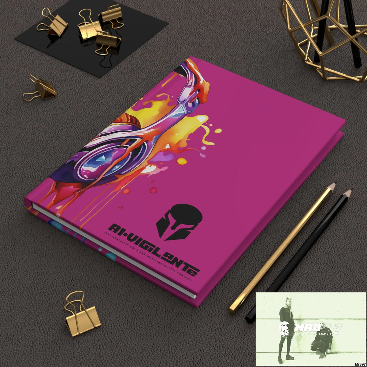 A1-Vigilante • Sparta Melting Headset Hardcover Journal Matte Journal Paper products