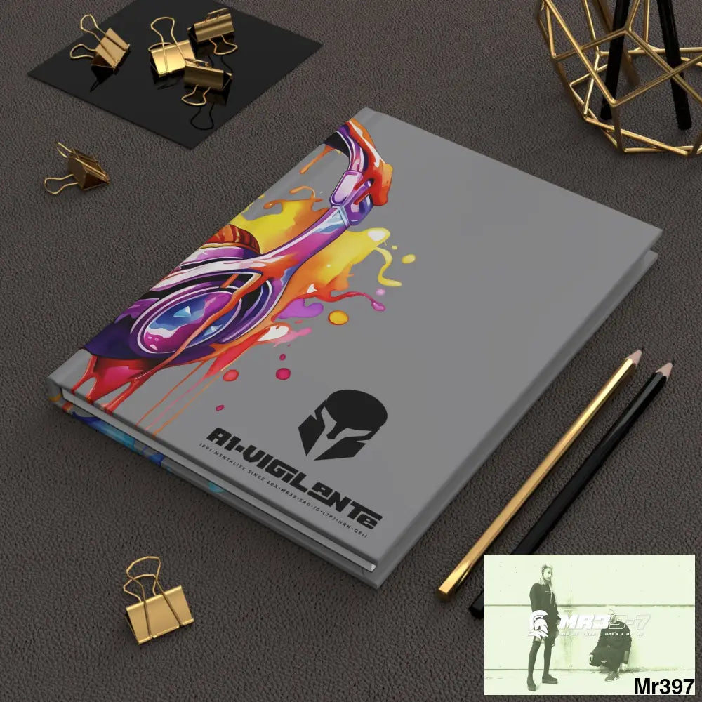 A1• Vigilante • Sparta Melting Headset Hardcover Journal Matte Journal Paper products