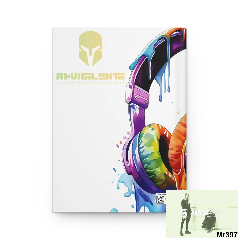 A1• Vigilante Sparta Melting Headset Hardcover Journal Matte Journal Paper products