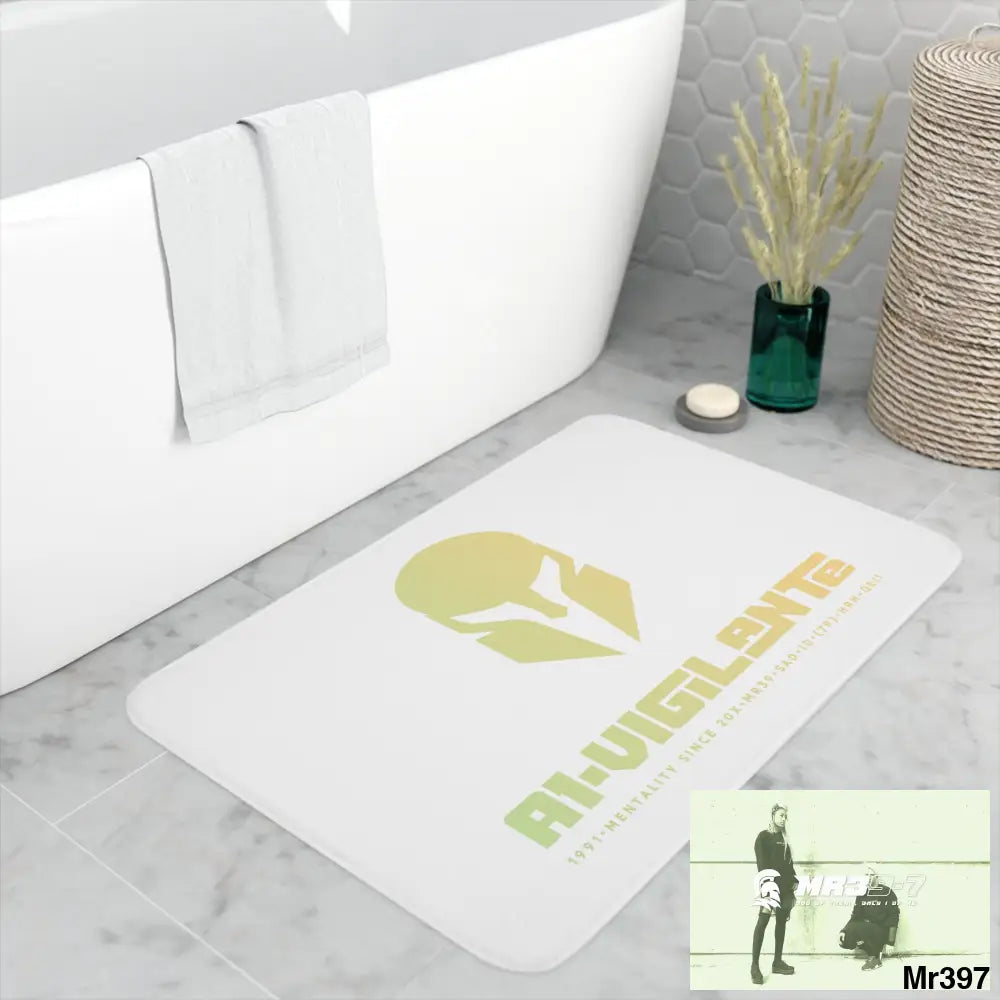A1-Vigilante Sparta Memory Foam Bath Mat Home Decor
