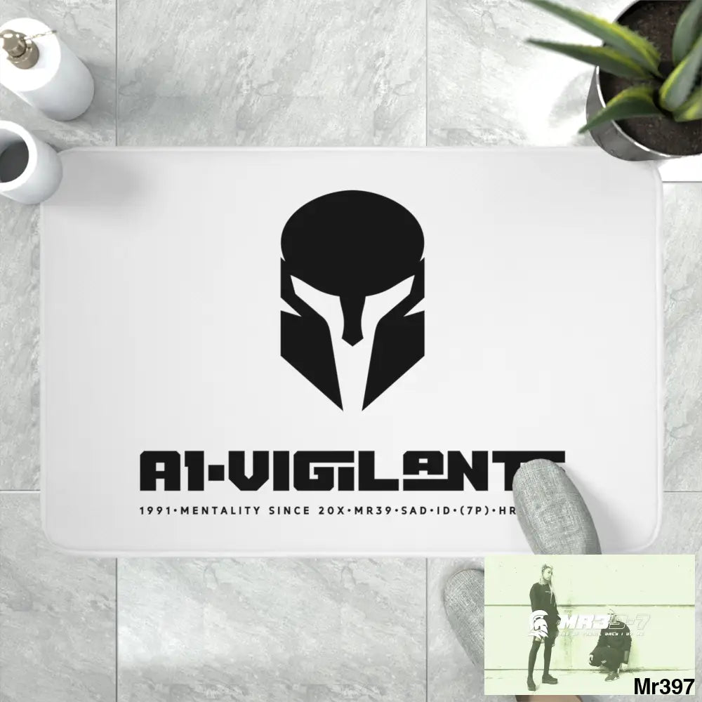 A1-Vigilante Sparta Memory Foam Bath Mat Home Decor