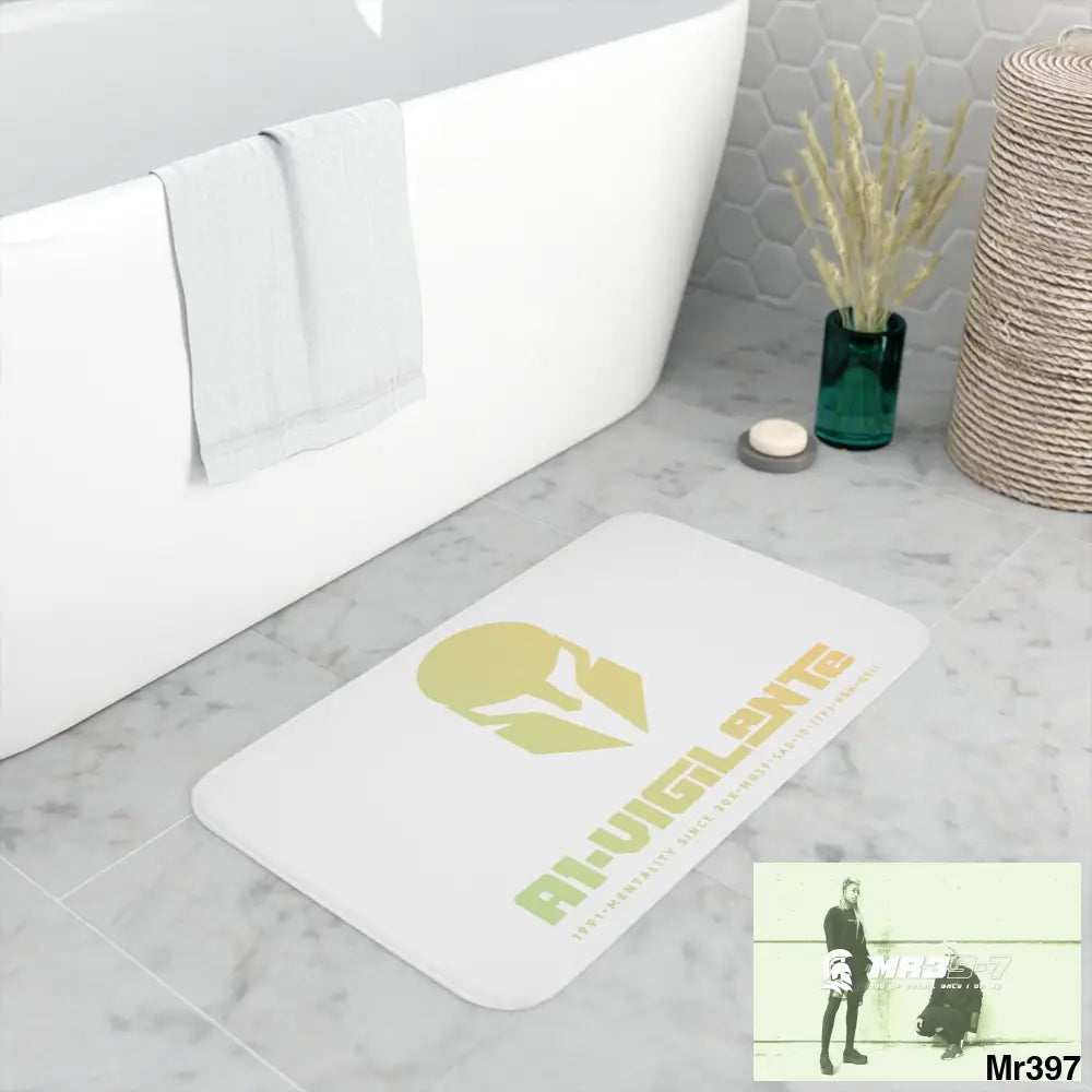 A1-Vigilante Sparta Memory Foam Bath Mat Home Decor