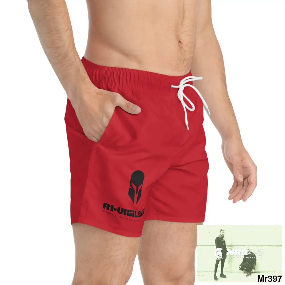 A1-Vigilante Sparta Mens Swim Trunks (AOP) All Over Prints