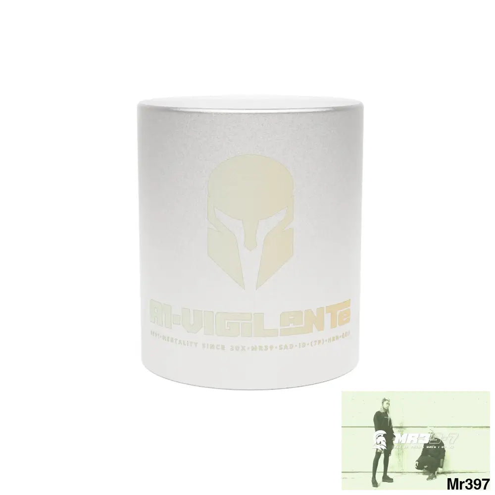 A1-Vigilante Sparta Metallic Mug (Silver\Gold) 11oz / Silver Mug