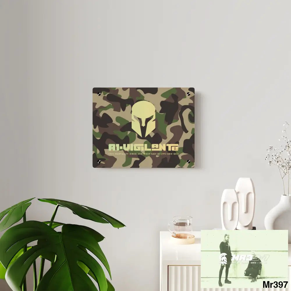 A1-Vigilante Sparta Military Mentality 1991 Style Acrylic Wall Art Panels Home Decor