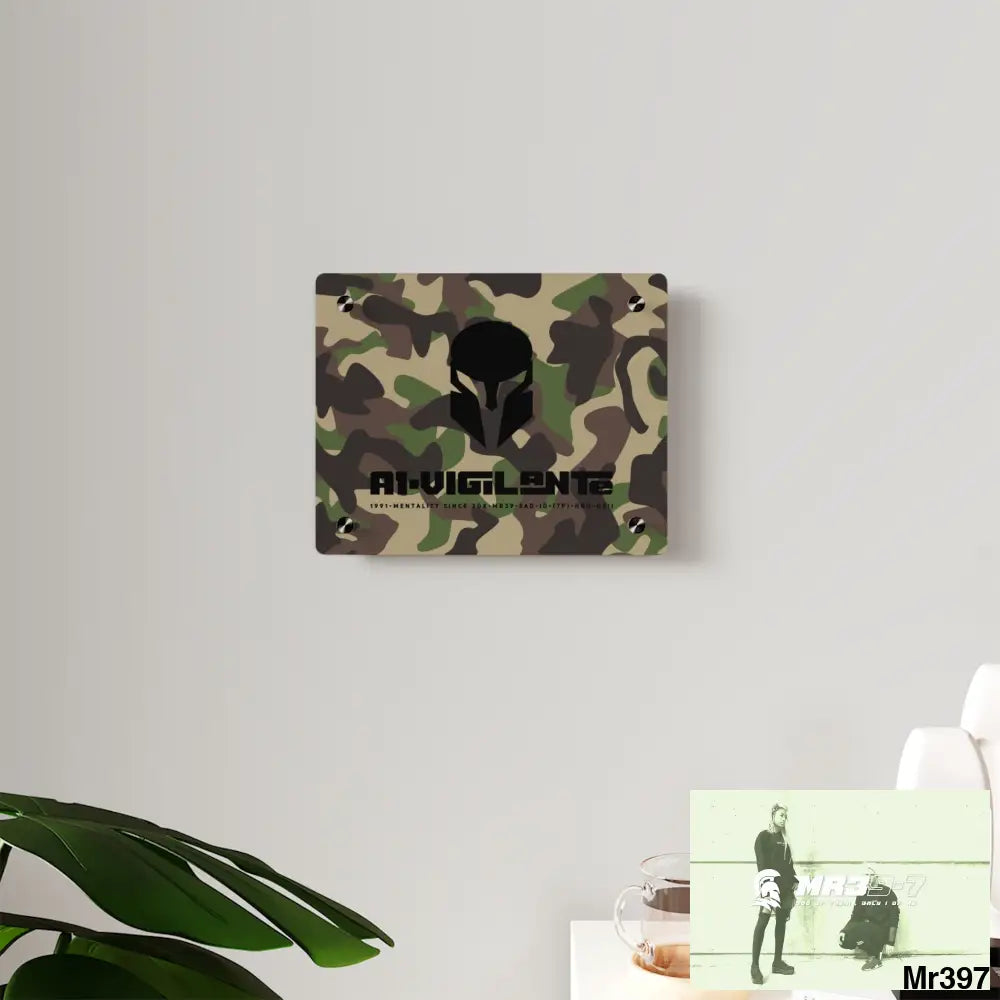 A1-Vigilante Sparta Military Mentality 1991 Style Acrylic Wall Art Panels Home Decor