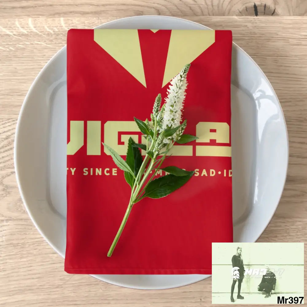 A1-Vigilante Sparta Napkins 4-piece set / White / 19’’ × 19’’ Accessories