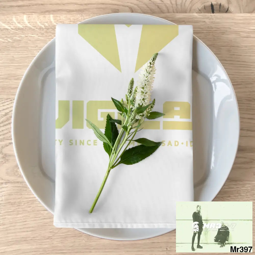 A1-Vigilante Sparta Napkins 4-piece set / White / 19’’ × 19’’ Accessories