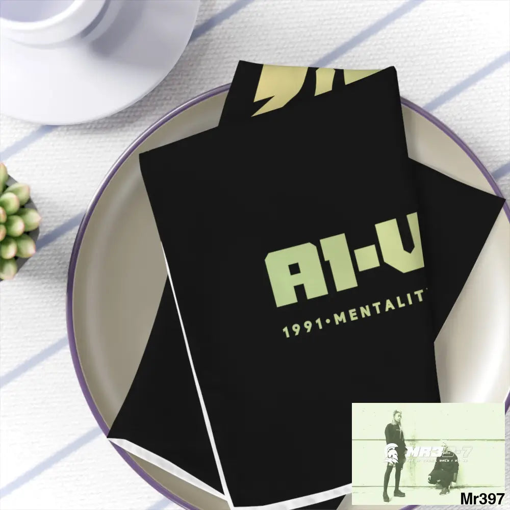 A1-Vigilante Sparta Napkins 4-piece set / White / 19’’ × 19’’ Accessories