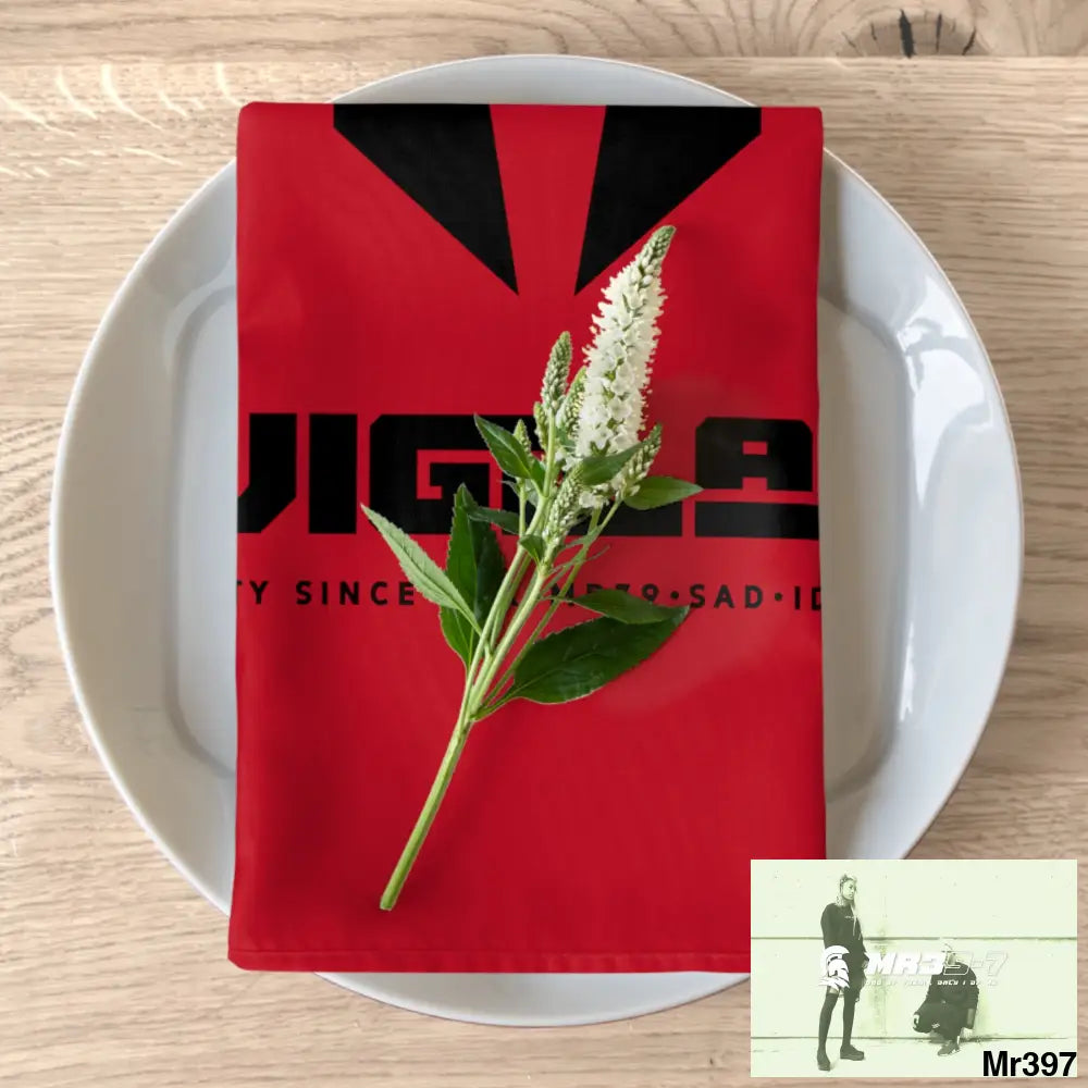 A1-Vigilante Sparta Napkins 4-piece set / White / 19’’ × 19’’ Accessories